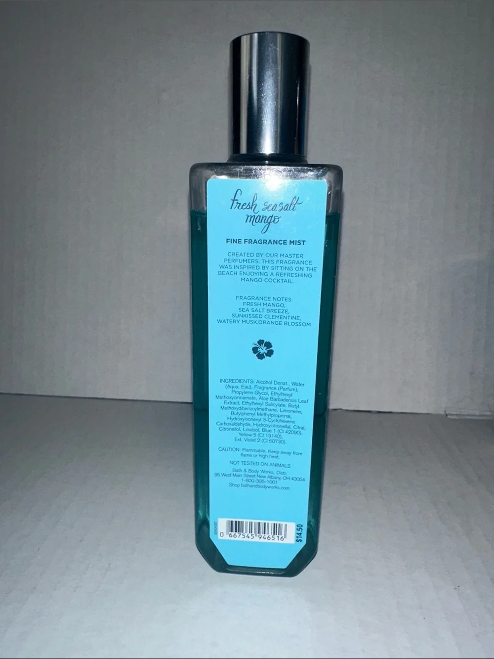 Bath & Body Works Fresh Sea Salt Mango Fine Fragrance Mist - Blue